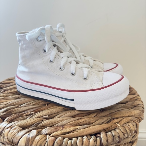 Converse Chuck Taylor All Star Hi Lift Sneaker - Little Kid - White Size 1 - Picture 8 of 12